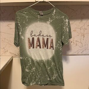 Gildan Green 'Badass Mama' Short Sleeve Tee